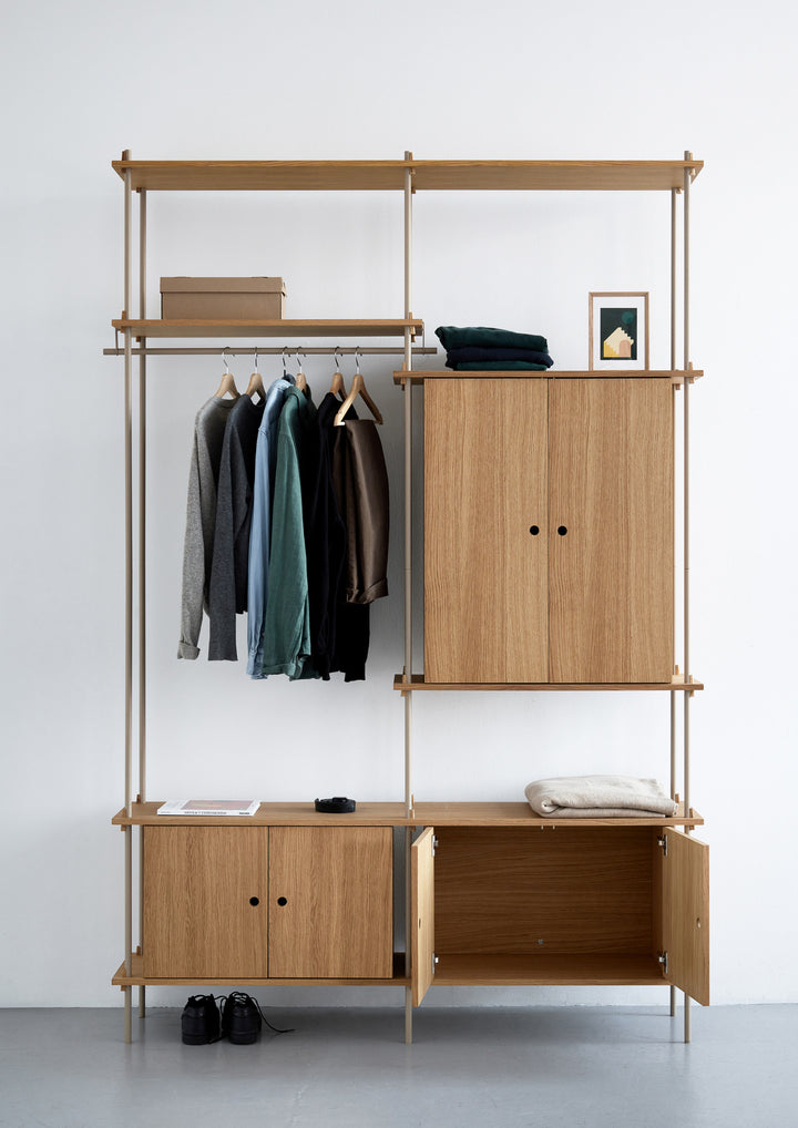 Moebe Shelving System Wardrobe