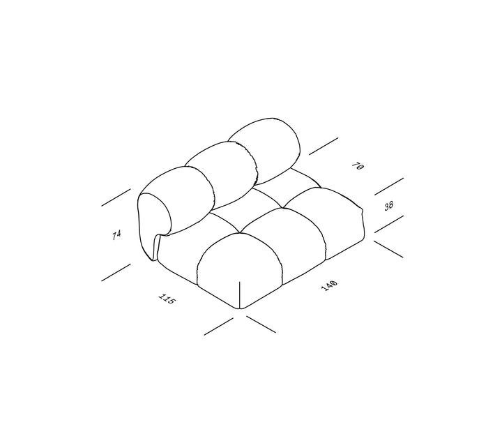 OUT Sander Sofa Loveseat