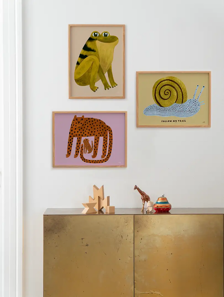 Paper Collective 'Grinning Frog' Art Print