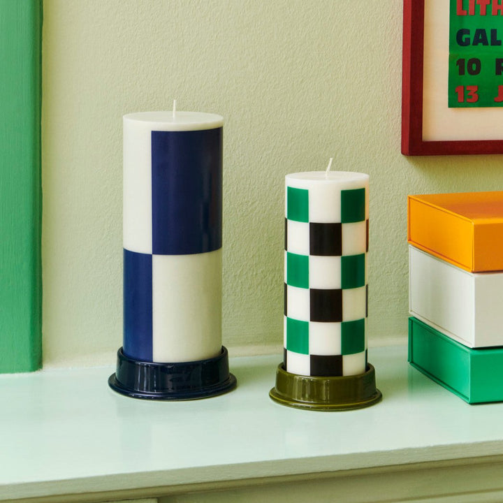 Hay Column Candleholders