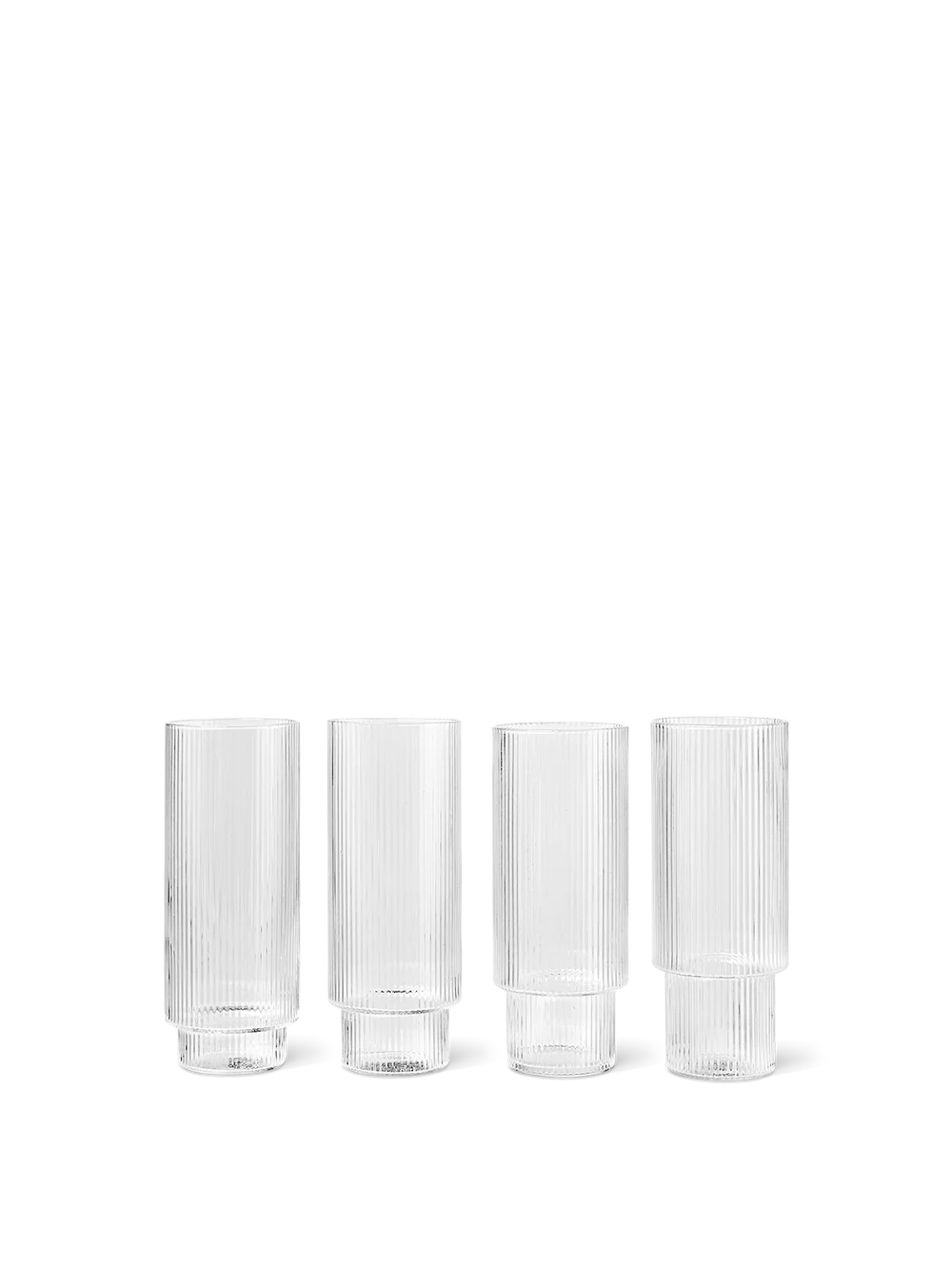 Ferm Living Ripple Long Drink Glasses