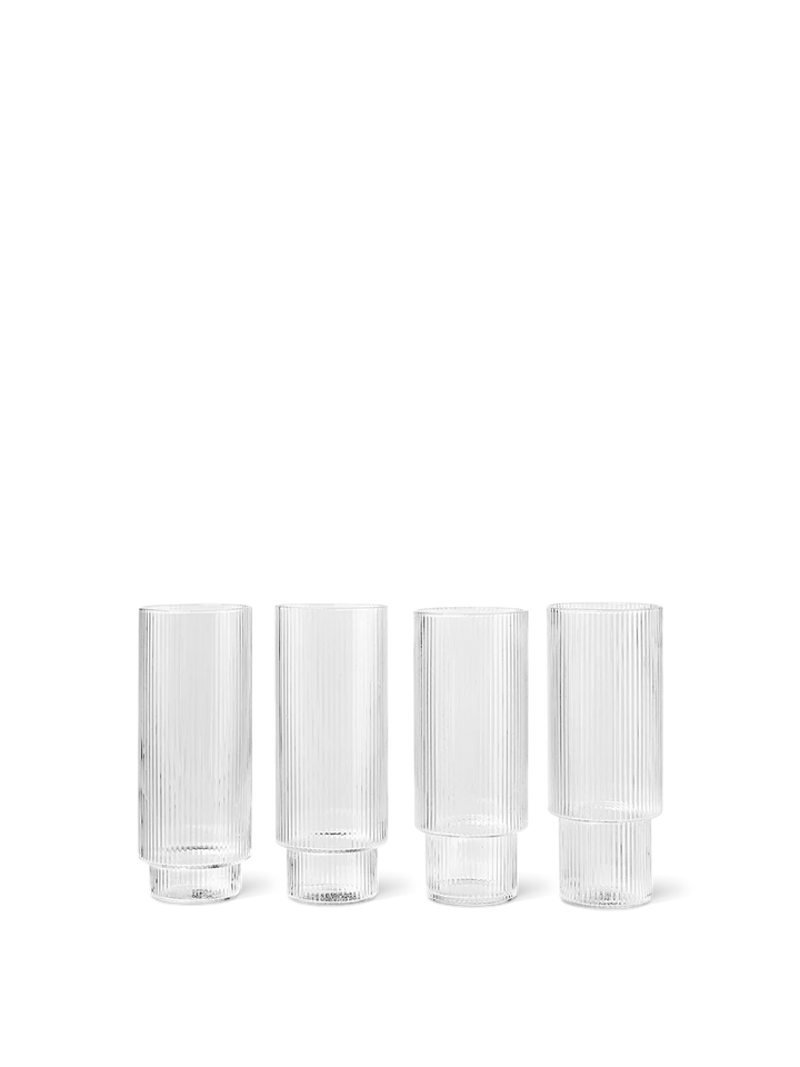 Ferm Living Ripple Long Drink Glasses