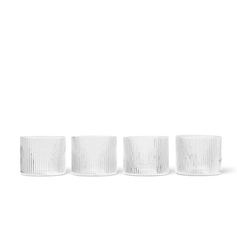 Ferm Living Ripple Low Glasses