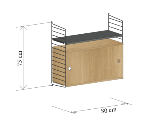 String System hangende nachtkast