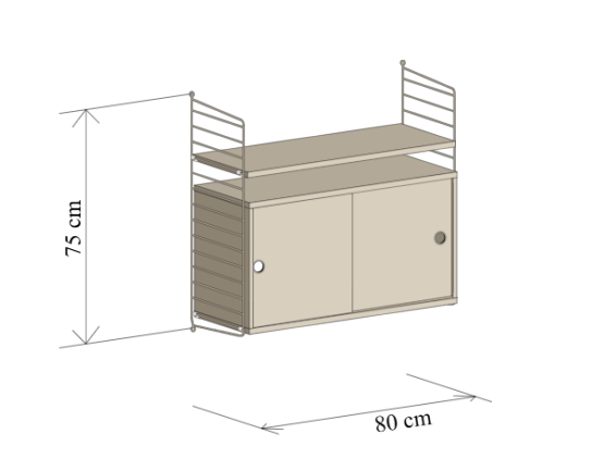 String System hangende nachtkast