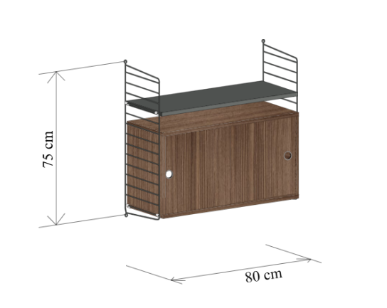 String System hangende nachtkast