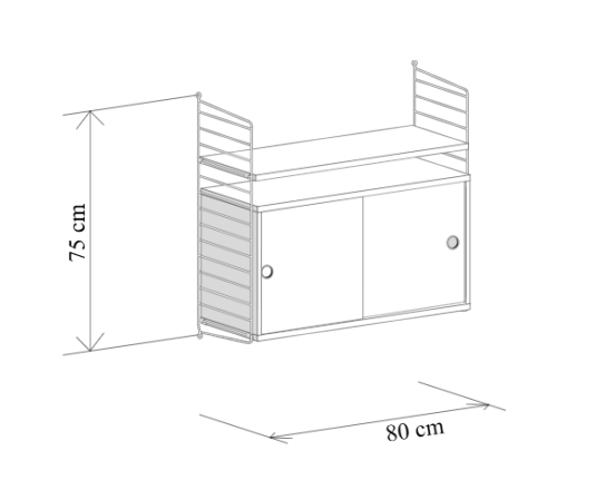 String System hangende nachtkast
