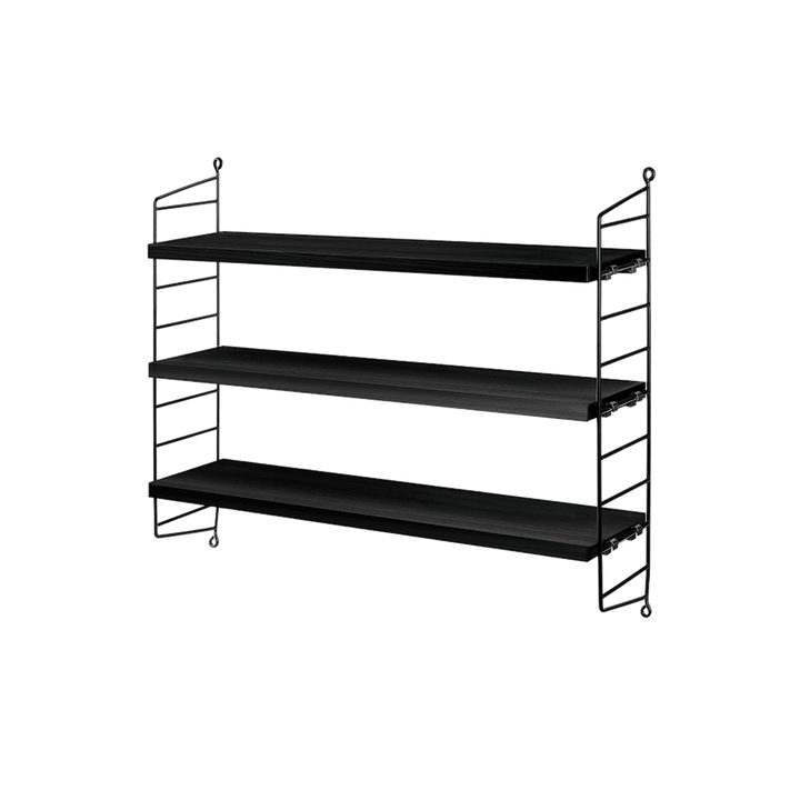 String Pocket Black Stained Ash