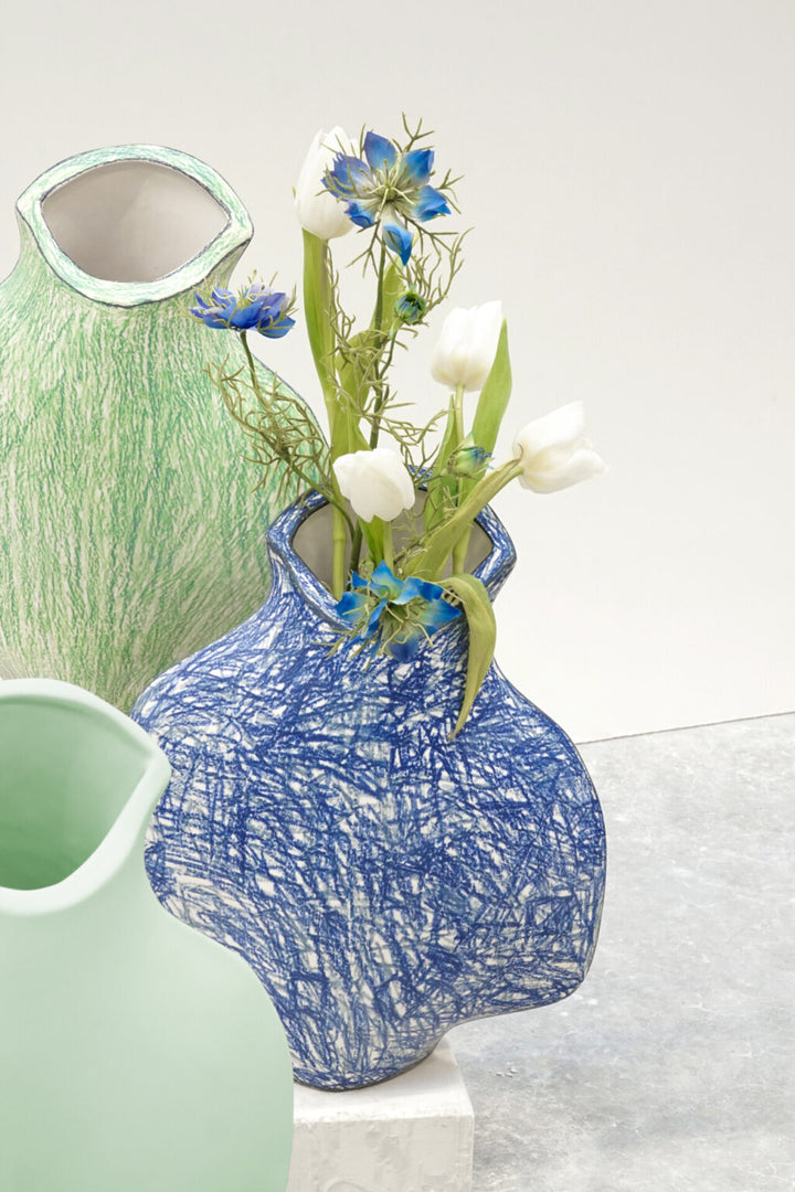 Cor Unum Whimsy Scratched Vase