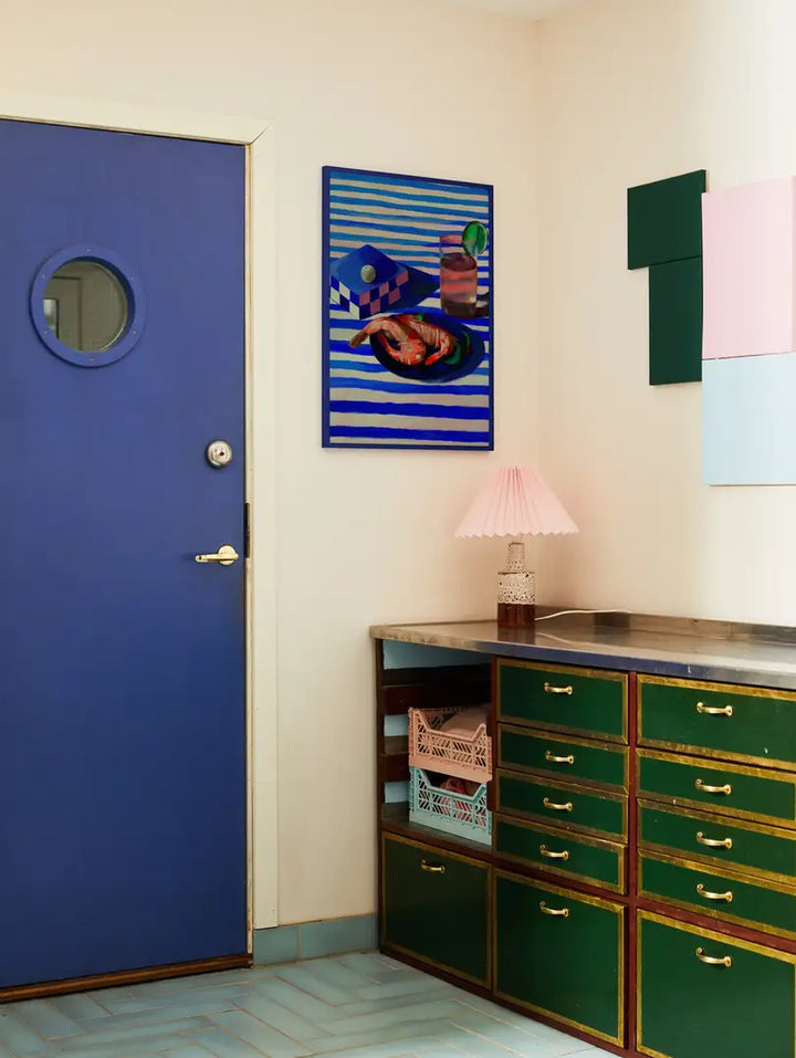 Paper Collective 'Shrimp & Stripes' Art Print