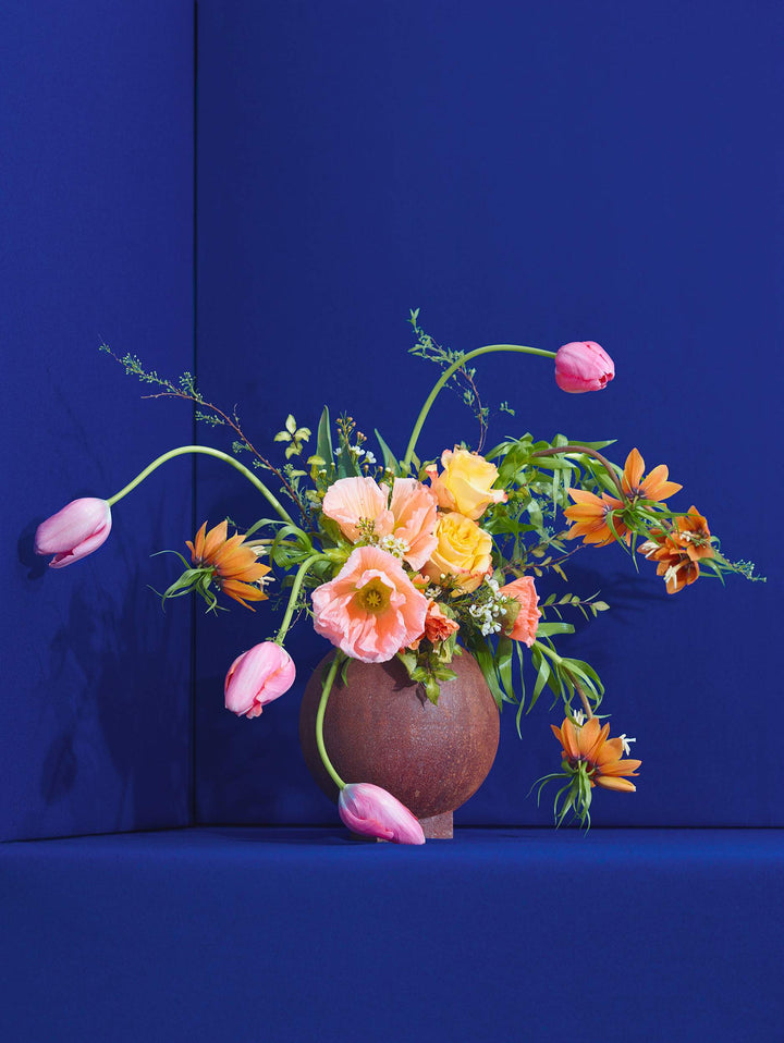Paper Collective Blomst 01 - Blue Art Print
