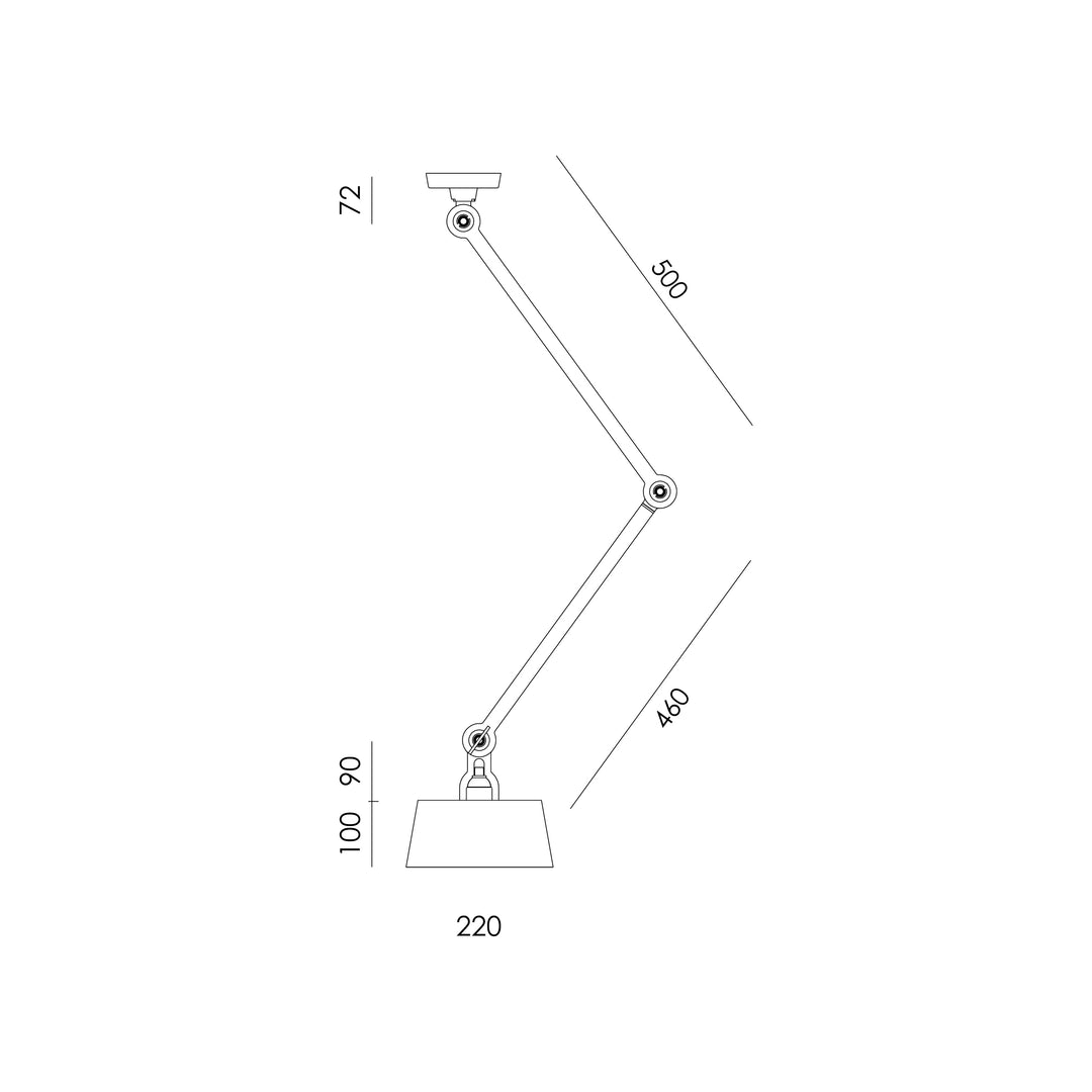 Tonone Bolt 2-Arm Ceiling Upperfit