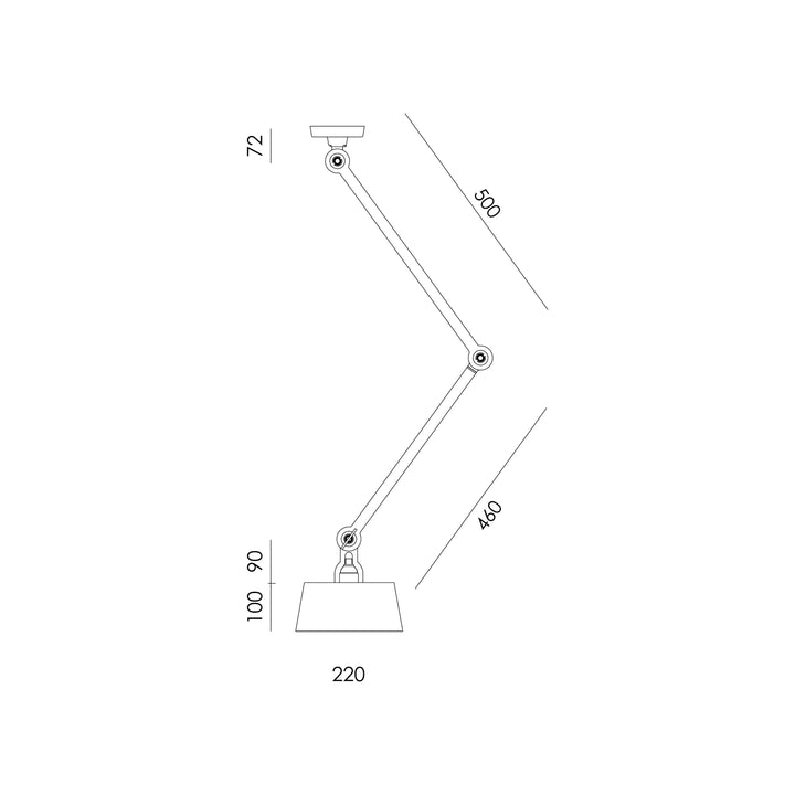 Tonone Bolt 2-Arm Ceiling Upperfit