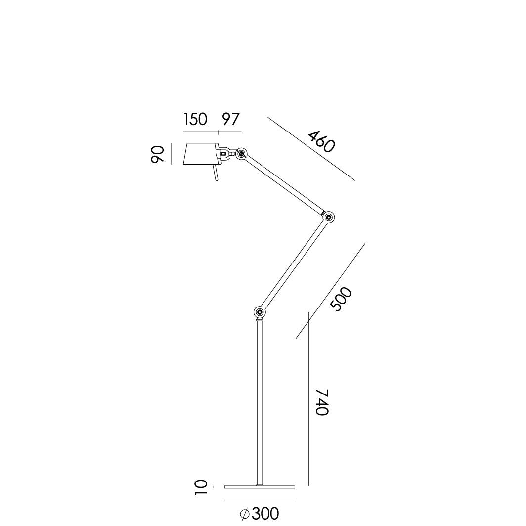 Tonone Bolt 2-Arm Floor